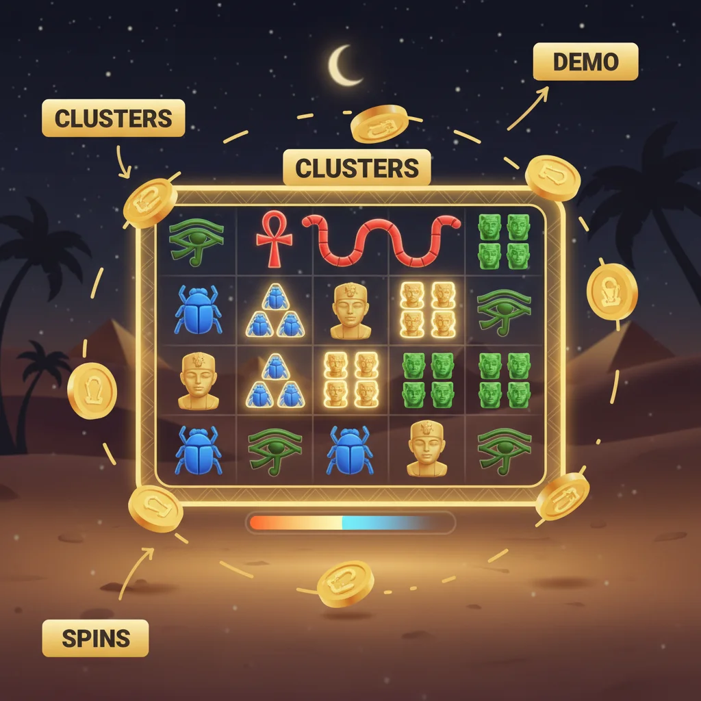 Desert Temple slot review 2026: cluster wins, RTP & free demo for players in the Philippines mid image